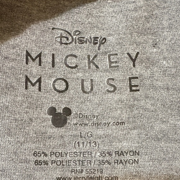 Disney Mickey Mouse Charcoal Mickey Mouse Rainbow Tee Size 11/13 Large - Picture 3 of 8
